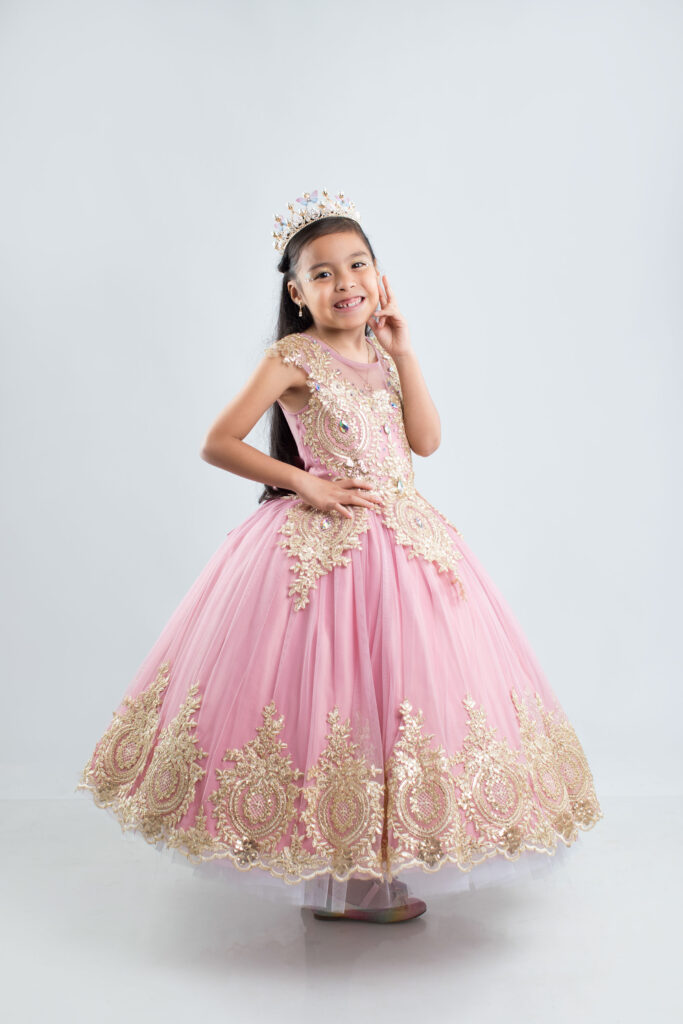 Dorado Vestidos Color Niu Para NiÃ±as Vestidos Color Discount Nut - Main Image