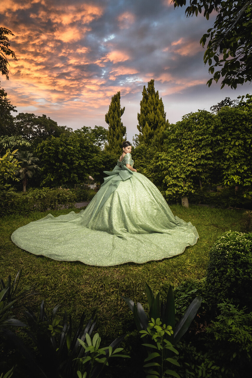vestido-quinceanera-verde-manzana-princesa 6